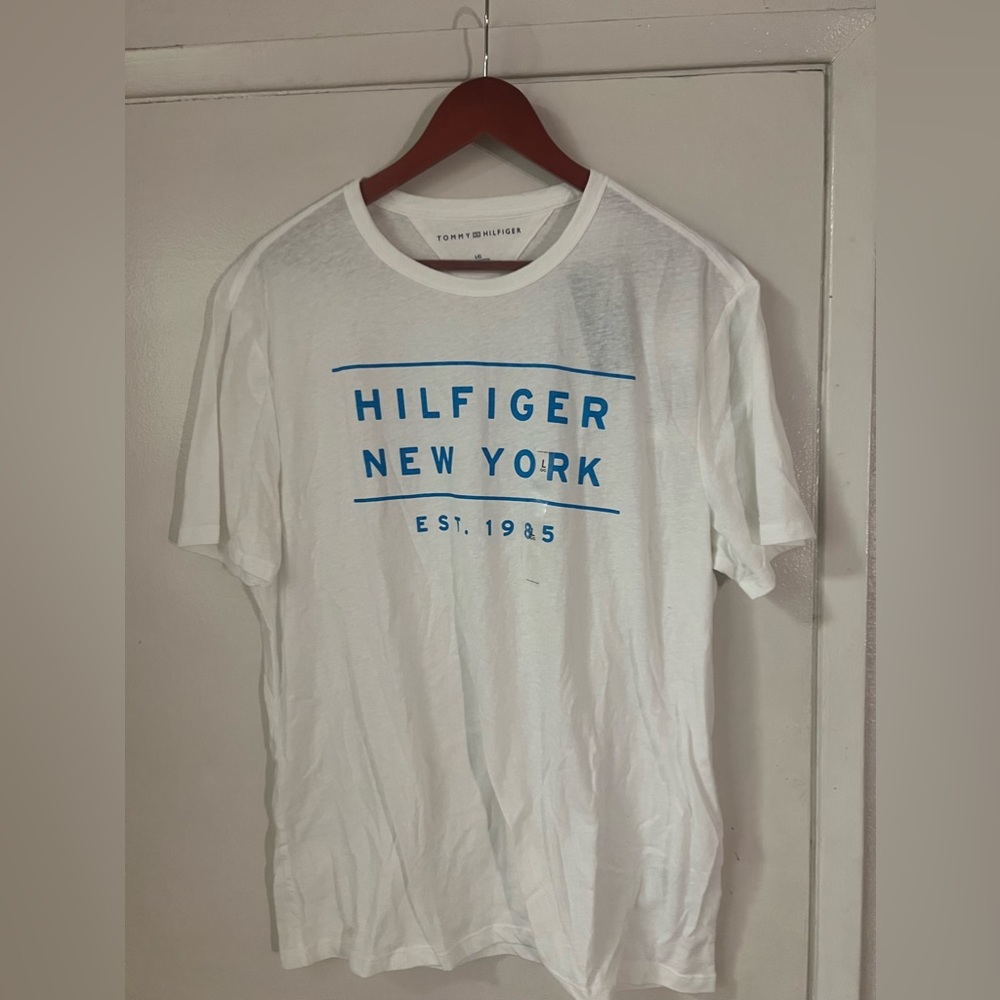 Tommy Hilfiger, white t-shirt, large